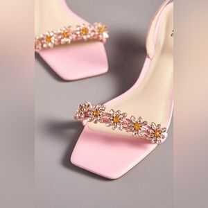 Maeve Gem Floral Kitten Heels size 7